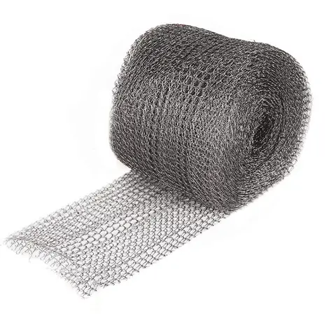 Knitted wire mesh damping elements